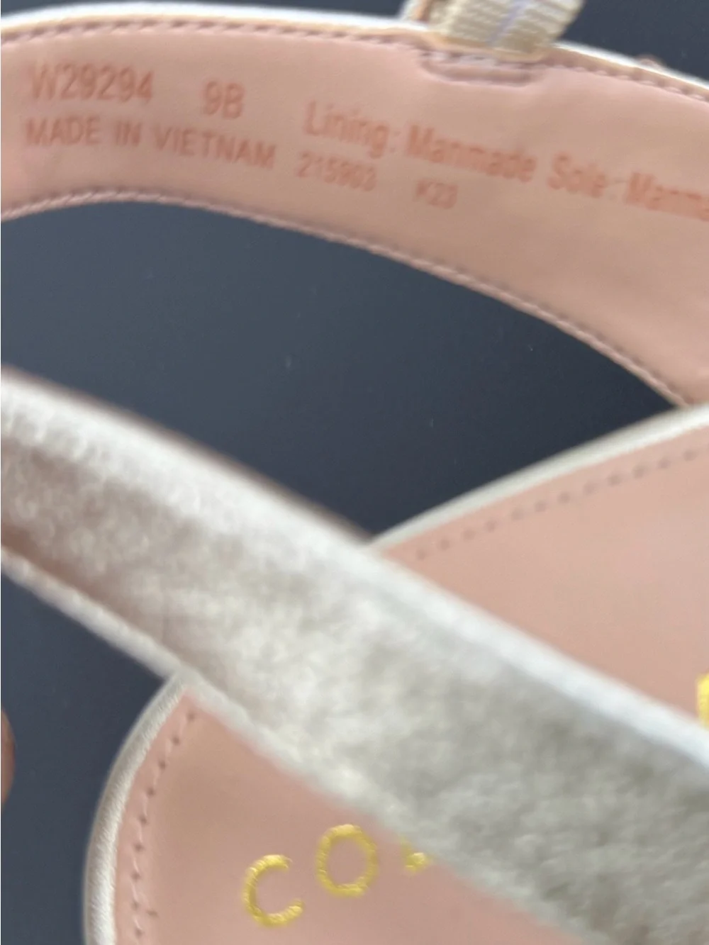 Cole Haan Pearl Metallic Chain-Link Block Heel Sandals
